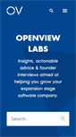 Mobile Screenshot of labs.openviewpartners.com